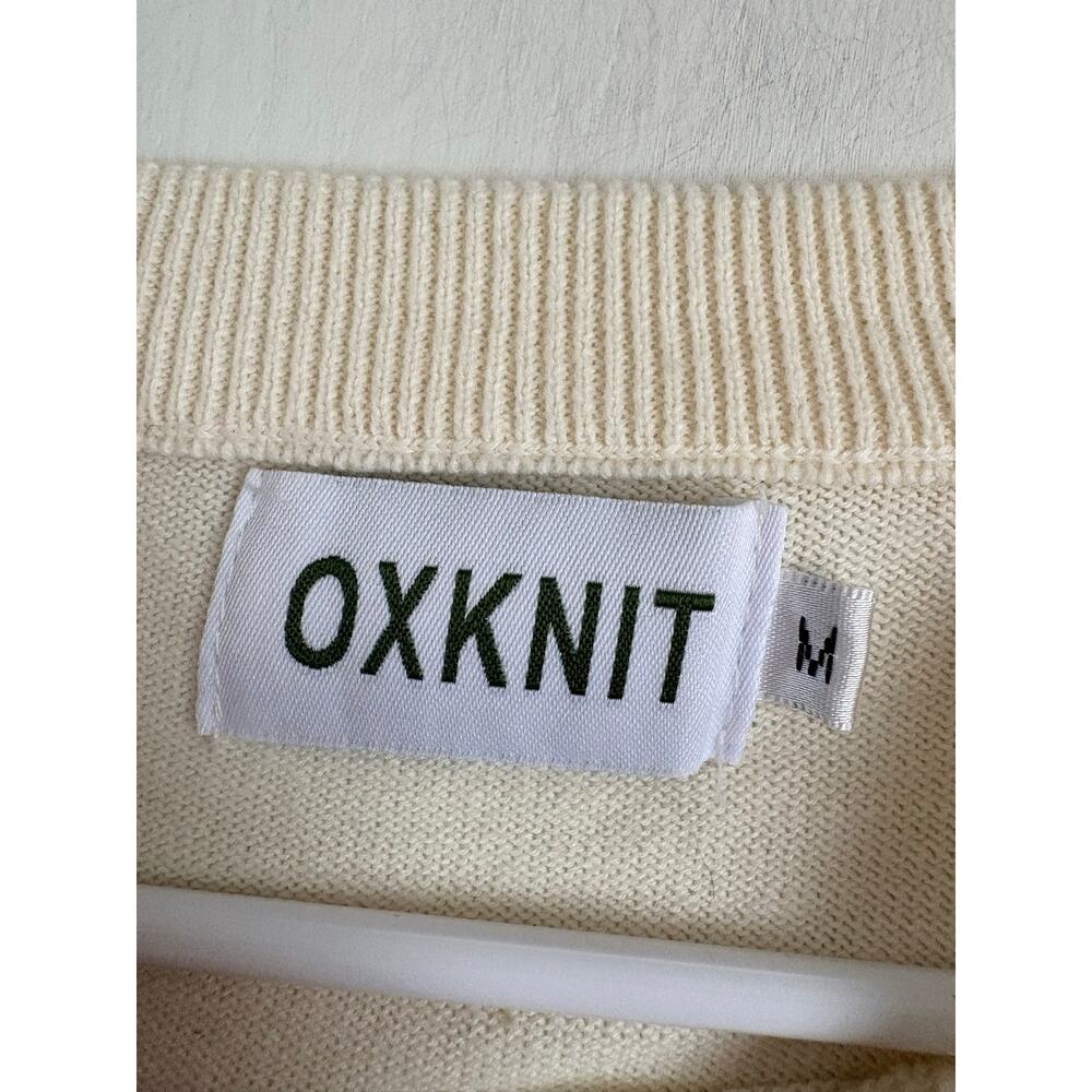 Oxknit Retro Ringer Striped Crewneck Pullover Sweater Medium Dopamine Indie - Picture 4 of 6